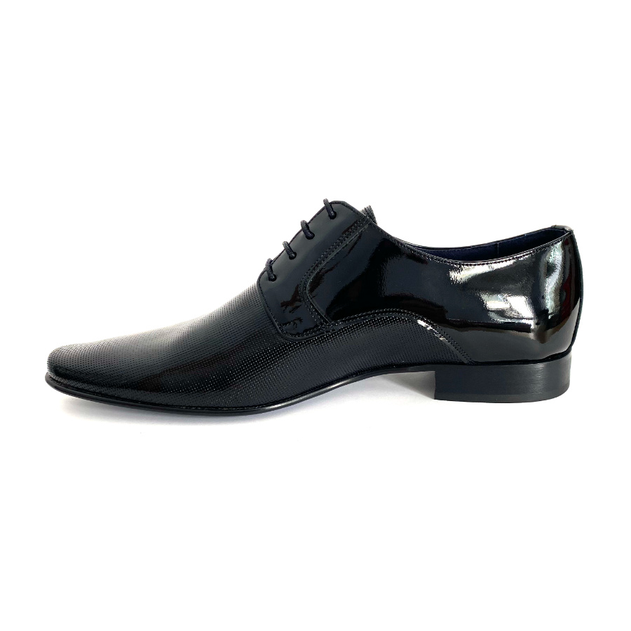 Zapatos blucher de hombre en piel charol negro: imagen 5