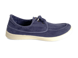 Zapatillas de hombre en lona de algodón azul