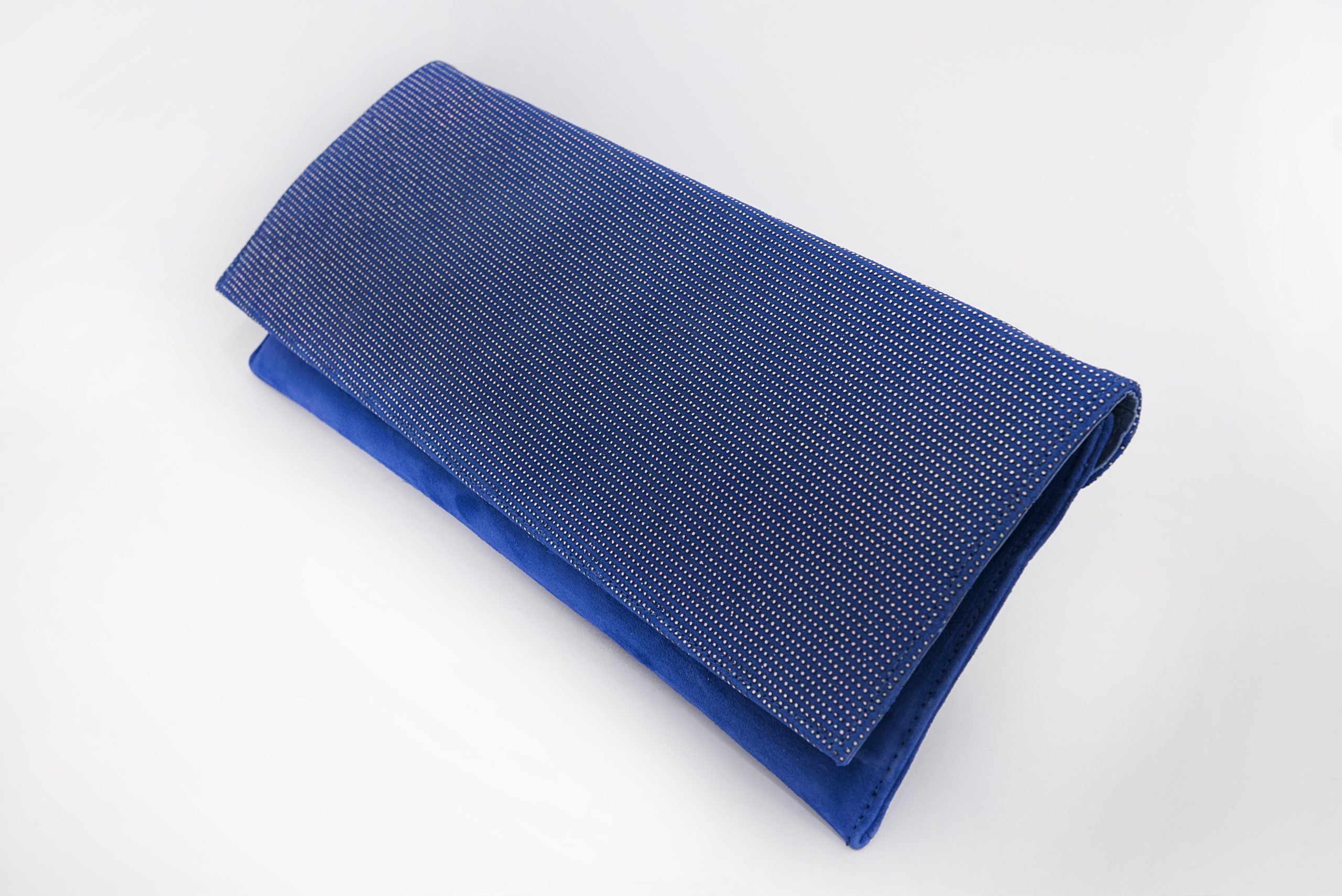 Bolso cartera mujer en piel ante azul: imagen 2