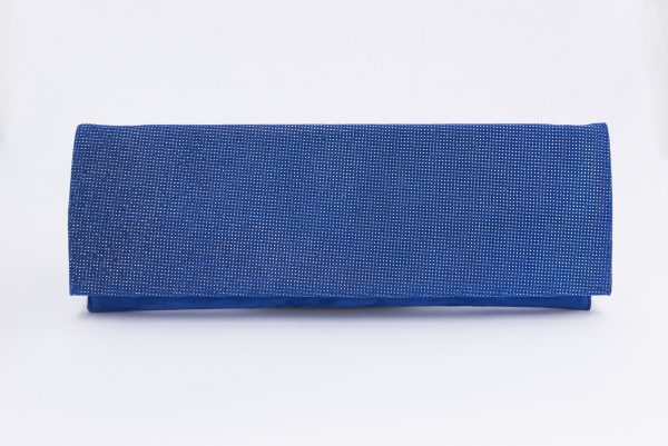 Bolso cartera mujer en piel ante azul