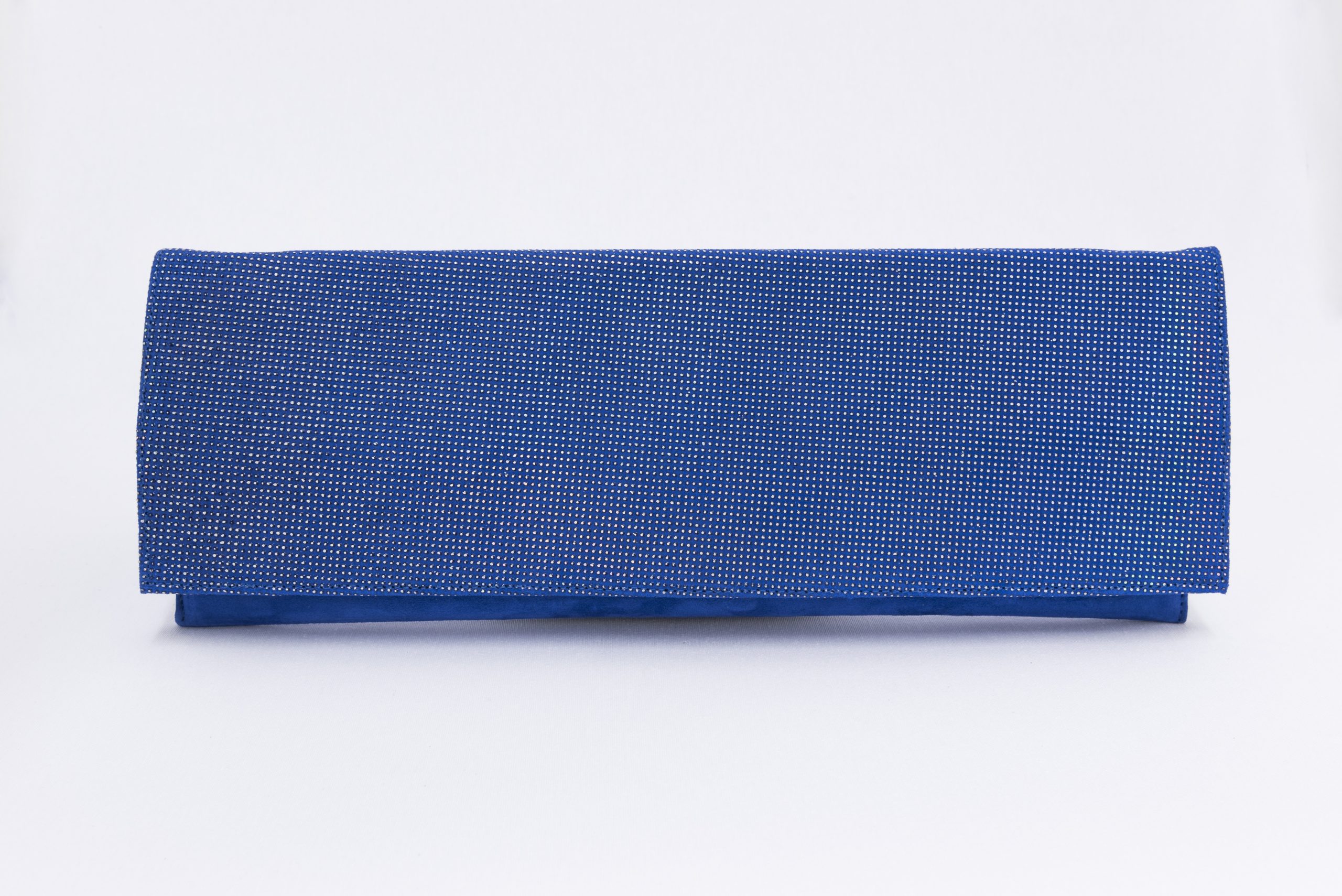 Bolso cartera mujer en piel ante azul: imagen 1