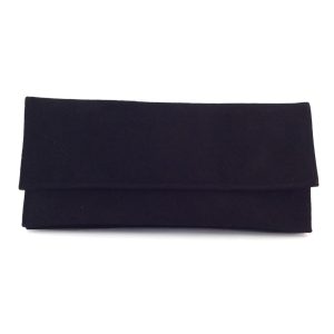 Bolso cartera de mujer en piel ante negro