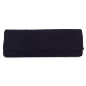 Bolso cartera de mujer en piel ante negro