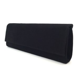 Bolso cartera de mujer en piel ante negro