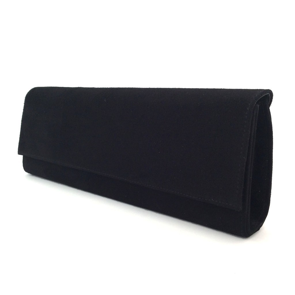 Bolso cartera de mujer en piel ante negro: imagen 2