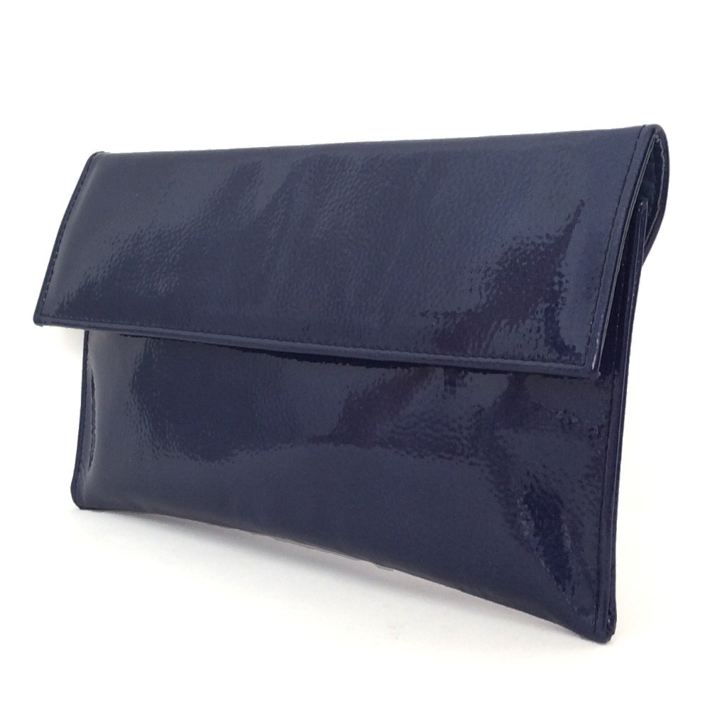 Bolso cartera mujer en piel charol marino: imagen 2