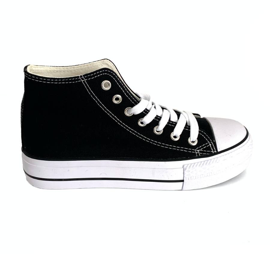 Botines deportivos negros para mujer: imagen 1