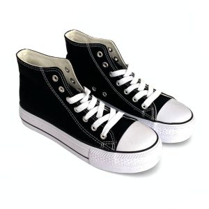 Botines deportivos negros para mujer