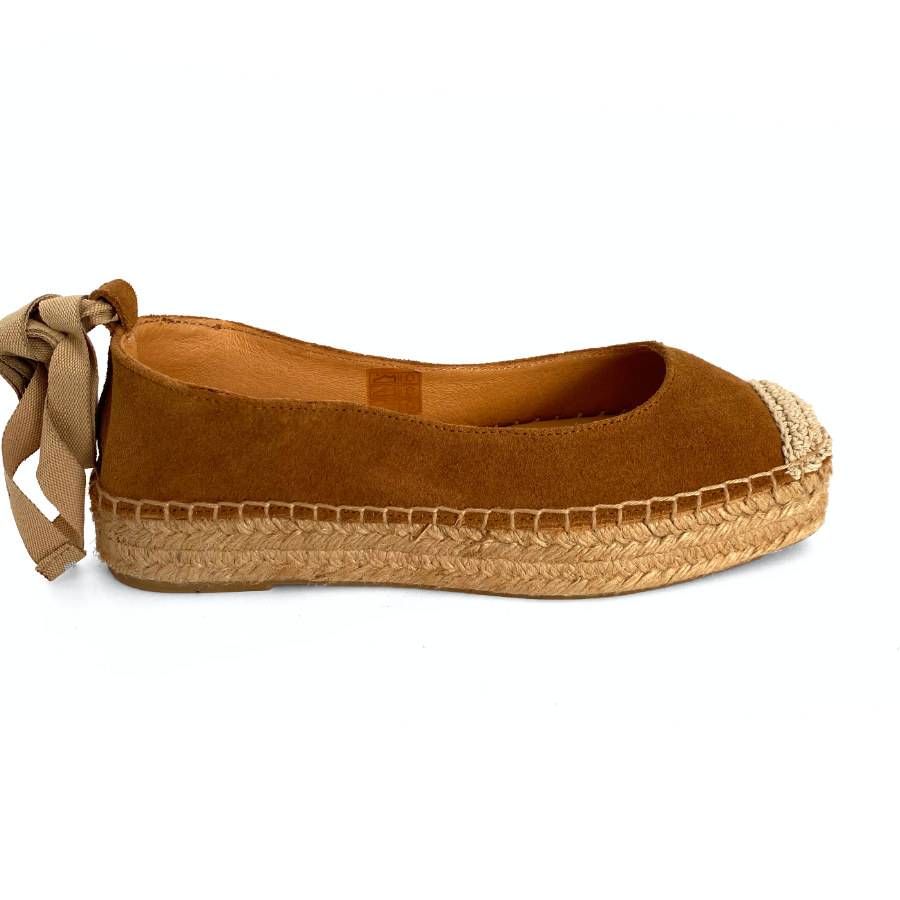 Salón de mujer en piel cuero con yute plano doble: imagen 1