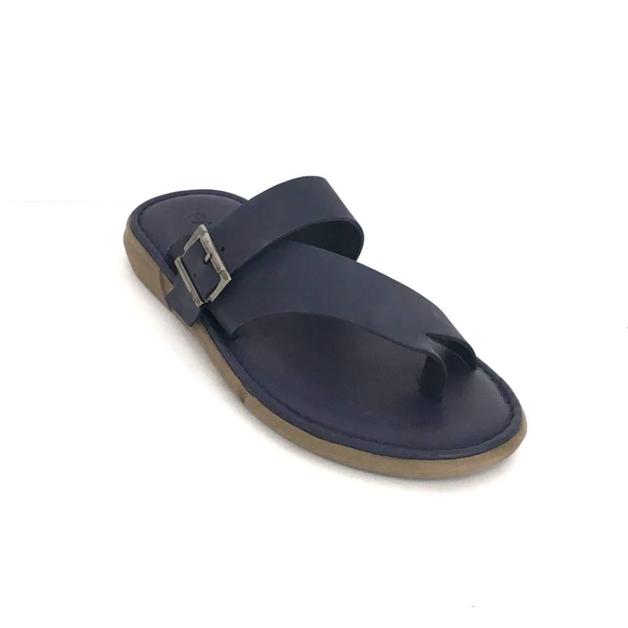 Sandalias de hombre en piel nobuck marino: imagen 2