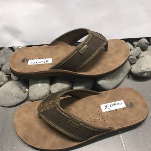 Sandalias de hombre veganas marrón