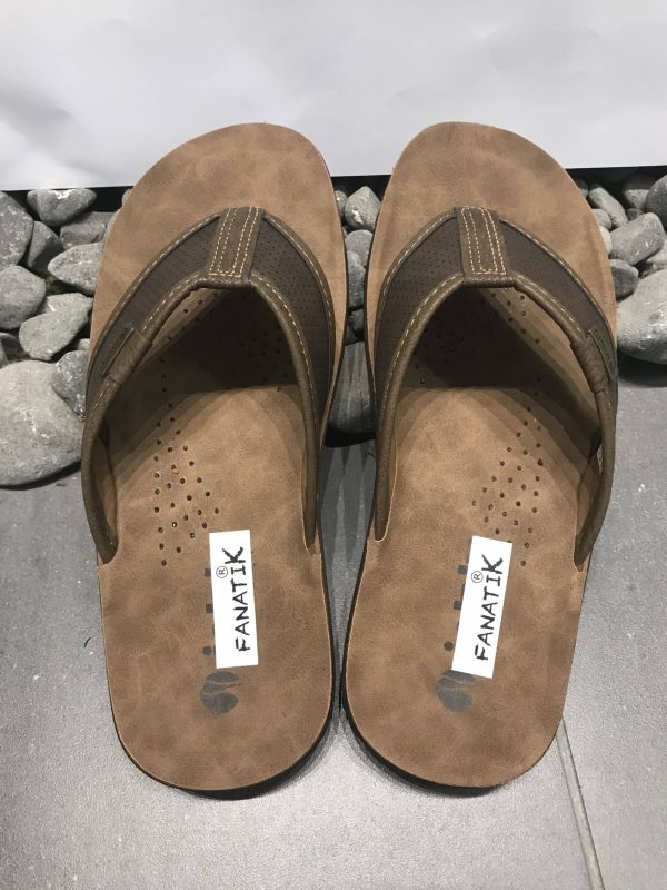 Sandalias de hombre veganas marrón
