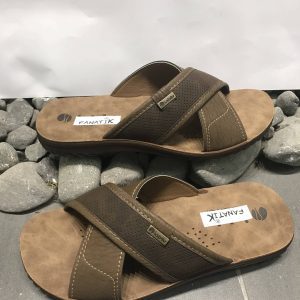 Sandalias de hombre veganas marrón