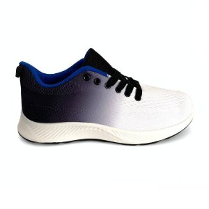 Zapatillas deportivas hombre blanco degradado negro