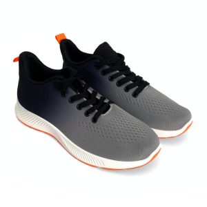 Zapatillas deportivas de hombre gris degradado negro