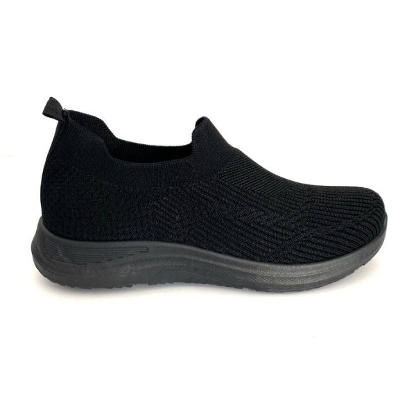 Zapatillas deportivas ligeras negras para mujer