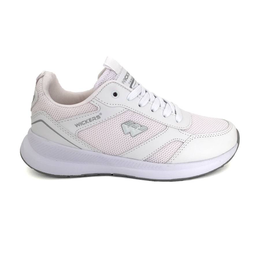 Zapatillas deportivas veganas de mujer en blanco: imagen 1