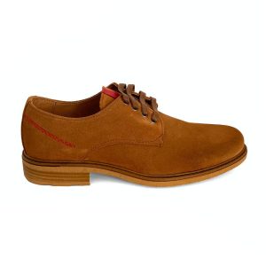 Blucher de hombre en piel serraje camel