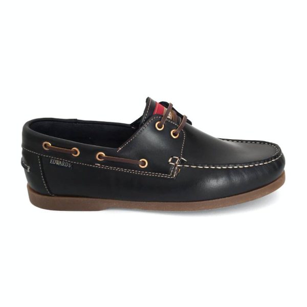 Zapato náutico para hombre en piel marino