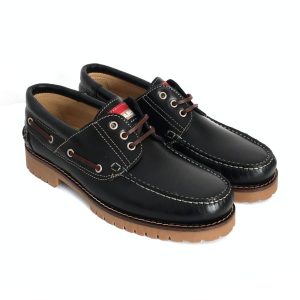 Zapatos náuticos unisex en piel cuero