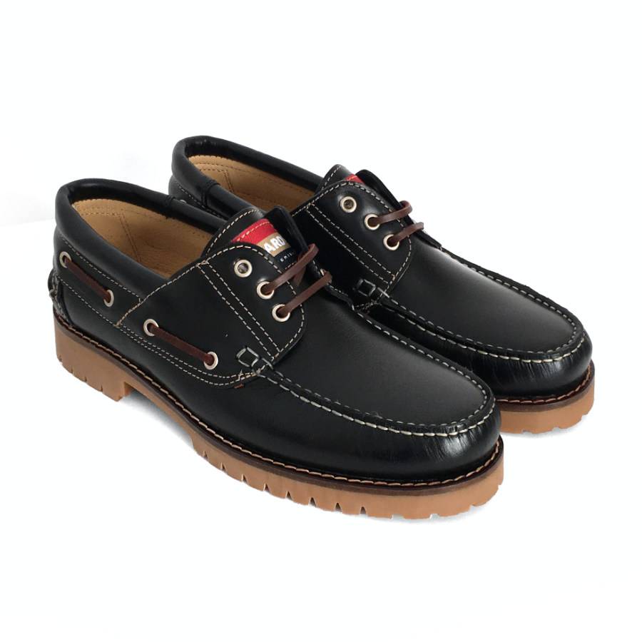 Zapatos náuticos unisex en piel cuero: imagen 2