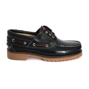 Zapatos náuticos unisex en piel cuero