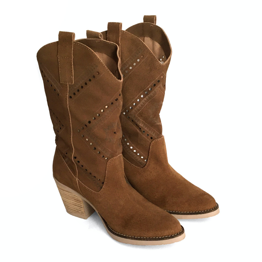 Botas cowboy para mujer en piel cuero láser: imagen 2