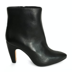 Botines para mujer en piel napa negra