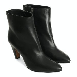 Botines para mujer en piel napa negra