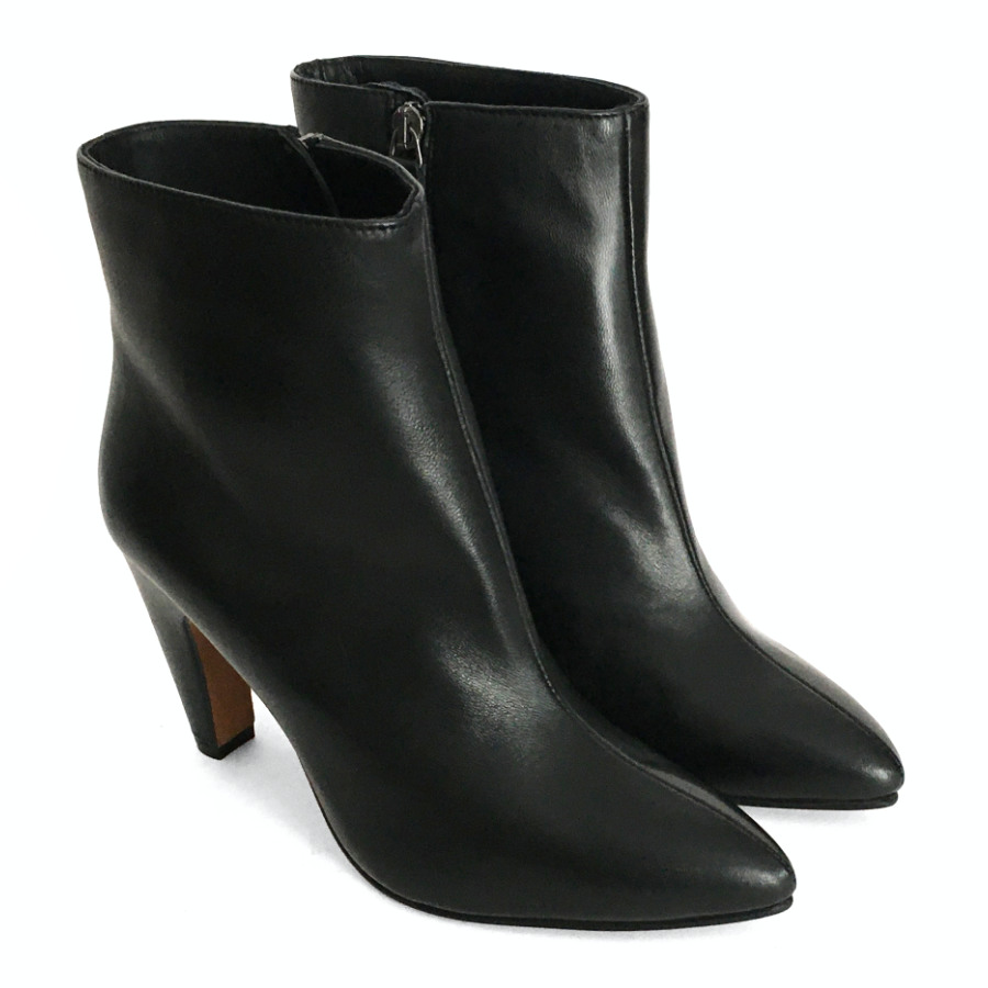 Botines para mujer en piel napa negra: imagen 2