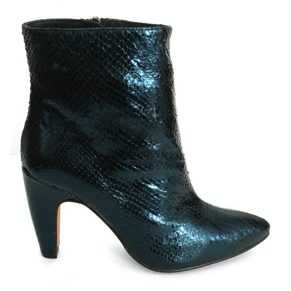 Botines para mujer en piel napa negra