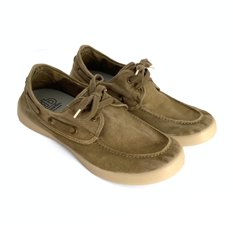 Zapatillas de hombre en lona de algodón kaki: imagen 3