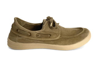 Zapatillas de hombre en lona de algodón kaki