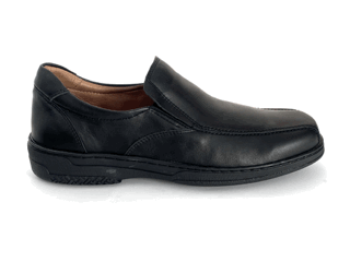 Zapatos ultra confort para hombre en piel negro