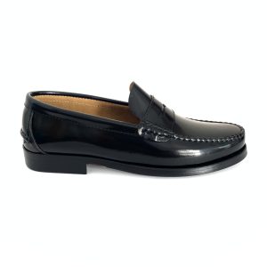 Zapatos castellanos para hombre en piel negro