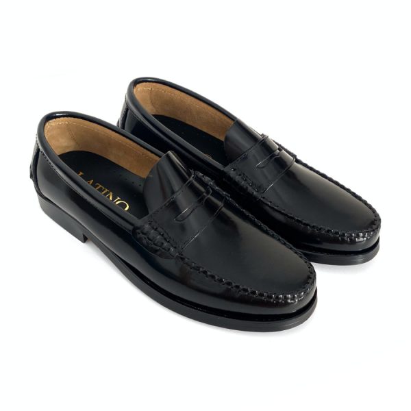 Zapatos castellanos para hombre en piel negro