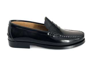 Zapatos castellanos para hombre en piel negro